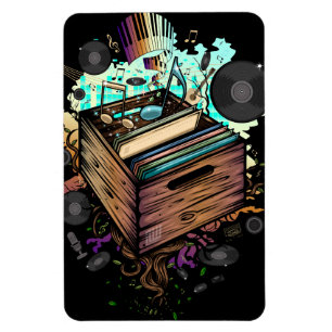 Vinyl Crate Music Magnet