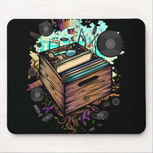 Vinyl Crate Music Mousepad