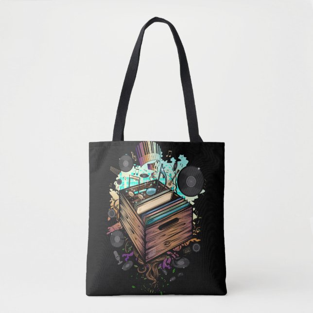 Vinyl Crate Music Tasche (Vorderseite)