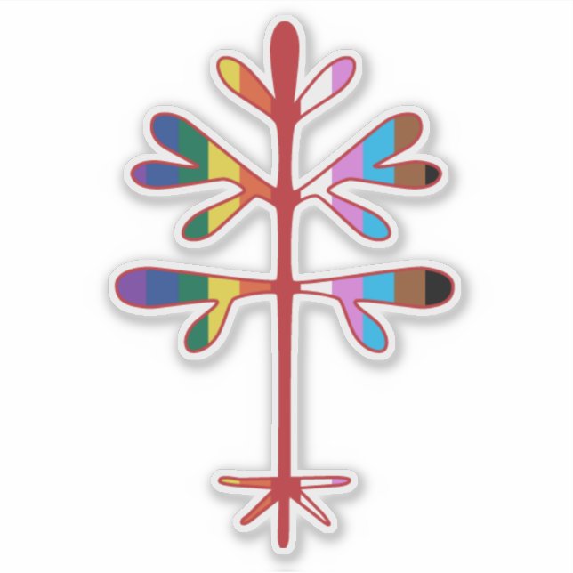 Vinyl Decal mit Pride Sapling Aufkleber (Vorderseite)