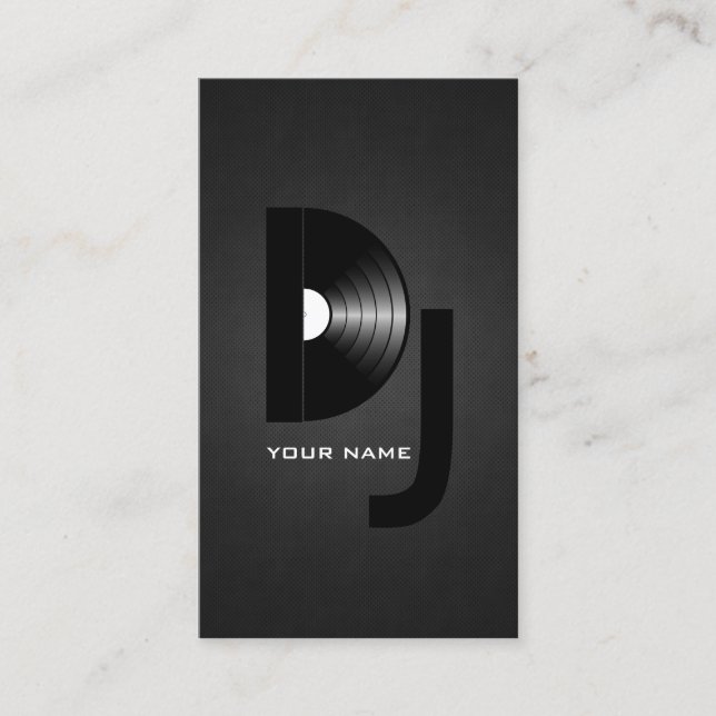 Vinyl DJ Business Card Visitenkarte (Vorderseite)