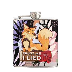 Vinyl Flask 6oz : Trust Me (schwarz) Flachmann