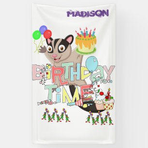 Vinyl Happy Birthday Calendar Possum Cake Banner