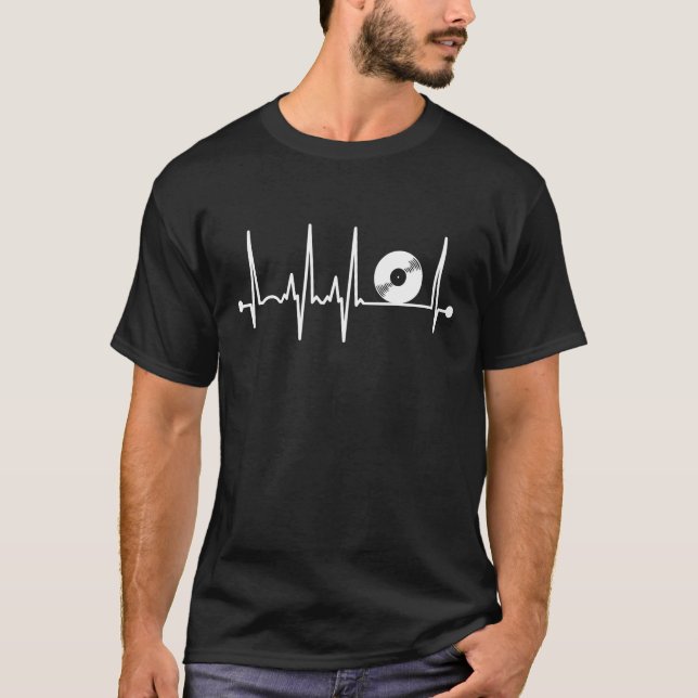 Vinyl Heartbeat T-Shirt (Vorderseite)