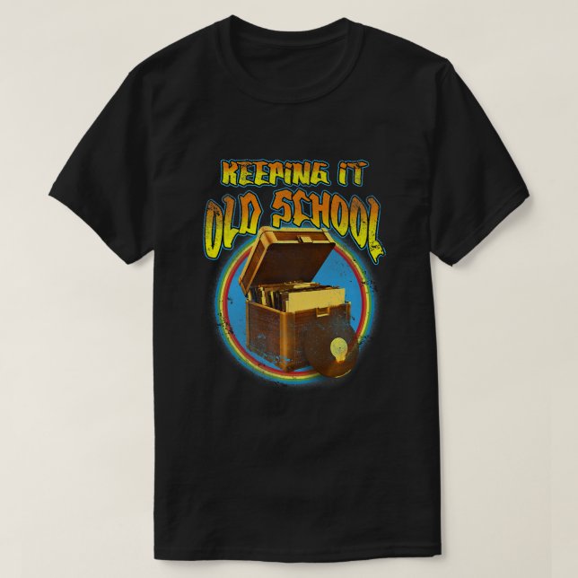 Vinyl Hip Hop Rock Music Old School3247 T-Shirt (Design vorne)
