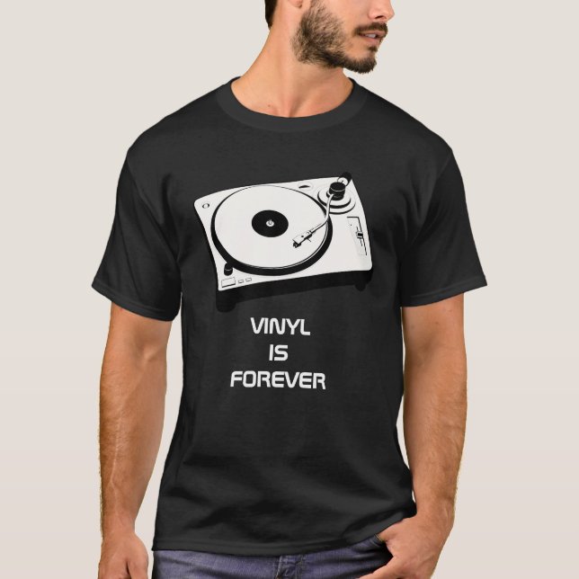 Vinyl ist für immer Shirt (Vorderseite)