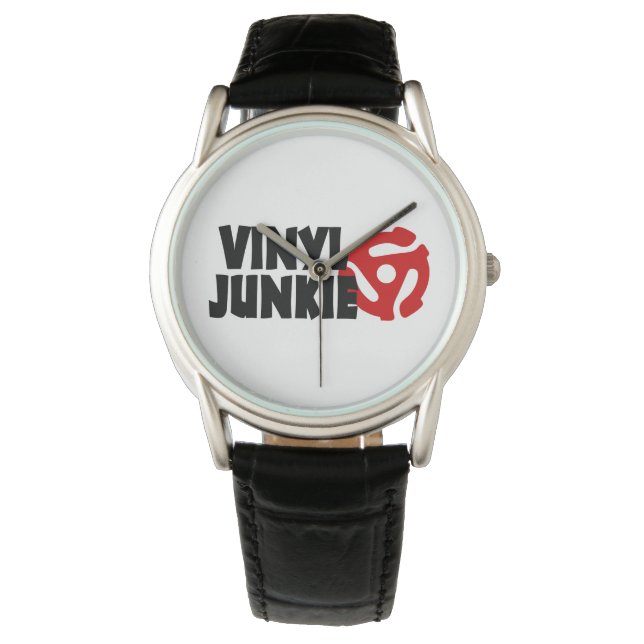 Vinyl Junkie Armbanduhr (Vorderseite)