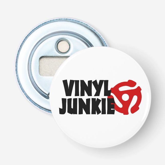 Vinyl Junkie Flaschenöffner (Vorderseite)