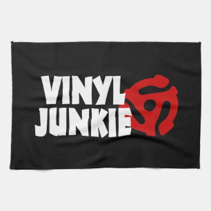 Vinyl Junkie Geschirrtuch