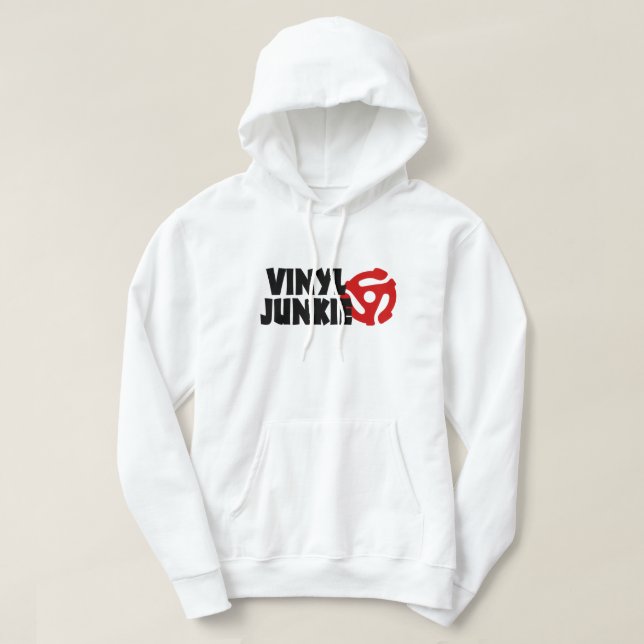 Vinyl Junkie Hoodie (Design vorne)