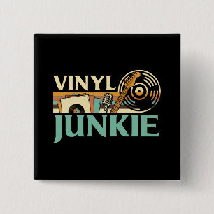 Vinyl-Junkie LP-Schallplatten DJ-Plattenspieler Mu Button