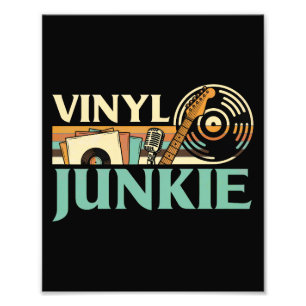 Vinyl-Junkie LP-Schallplatten DJ-Plattenspieler Mu Fotodruck