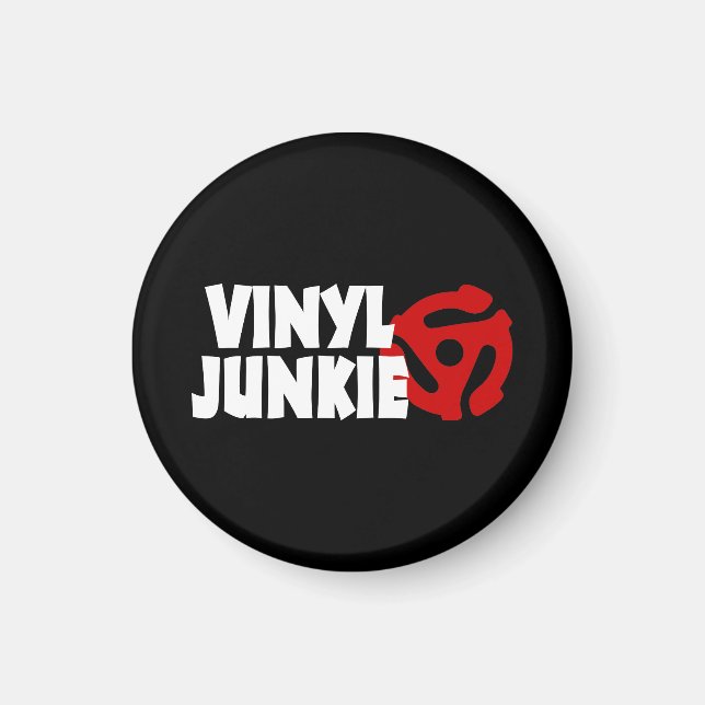 Vinyl Junkie Magnet (Vorne)