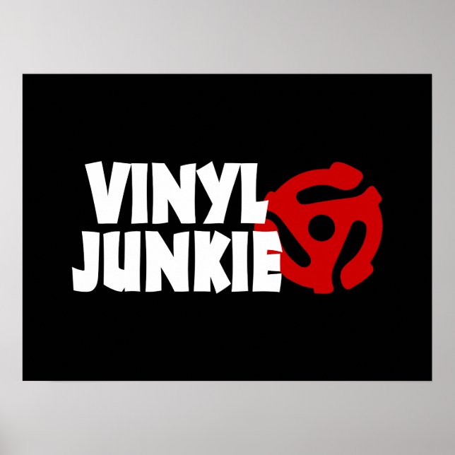 Vinyl Junkie Poster (Vorne)