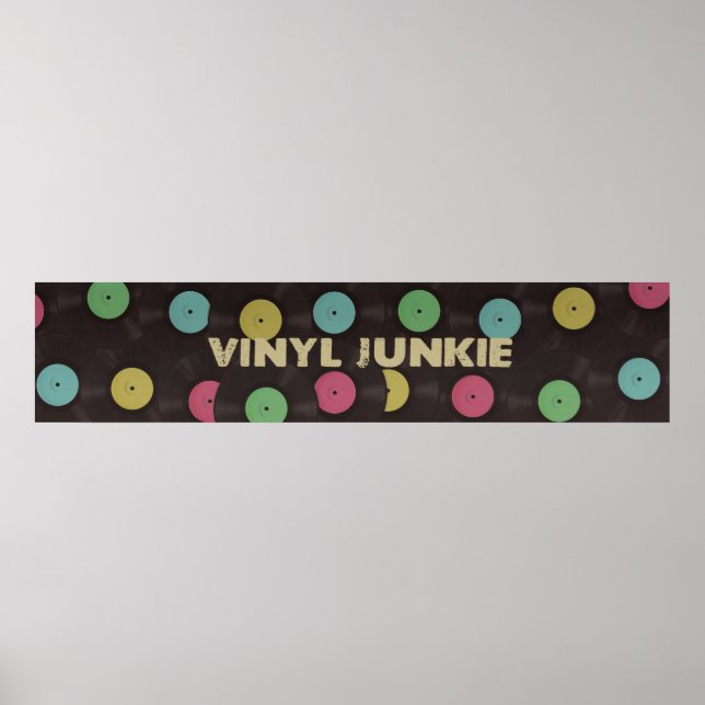 Vinyl Junkie Poster (Vorne)