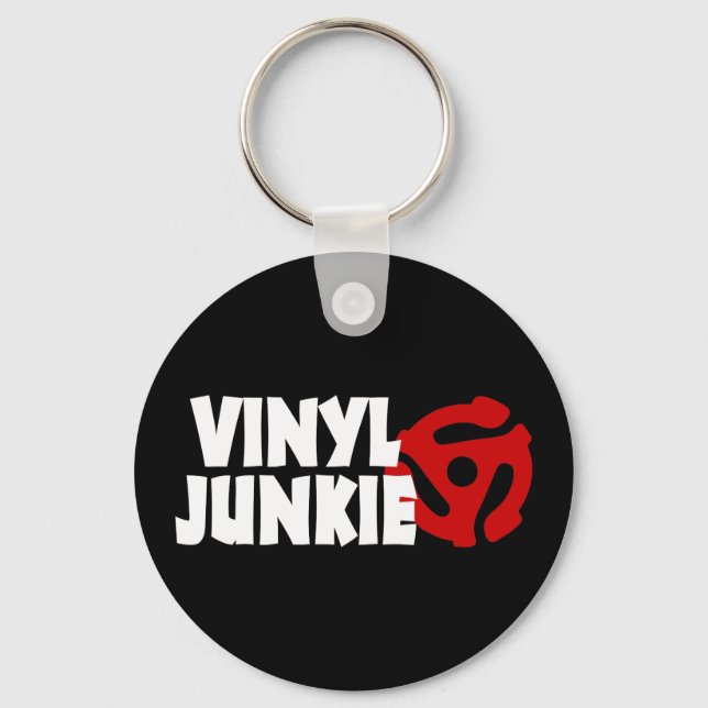 Vinyl Junkie Schlüsselanhänger (Vorderseite)