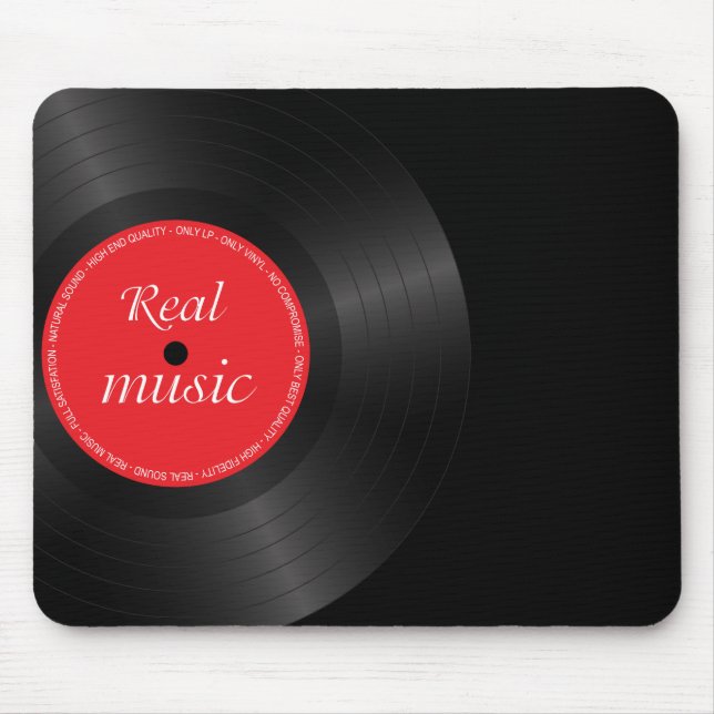 Vinyl-Langspielscheibe Mousepad (Vorne)