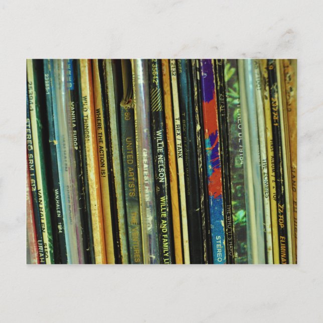 Vinyl Life 1 Postkarte (Vorderseite)