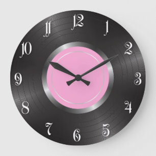 Vinyl long play disc große wanduhr