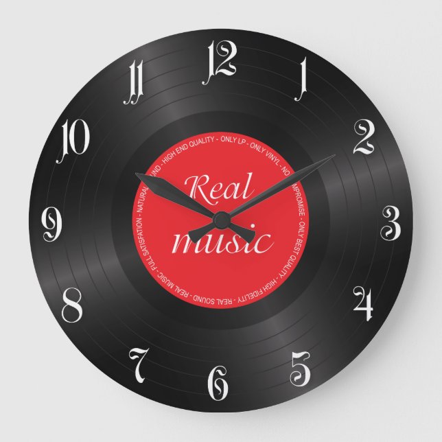 Vinyl long play disc große wanduhr (Vorderseite)