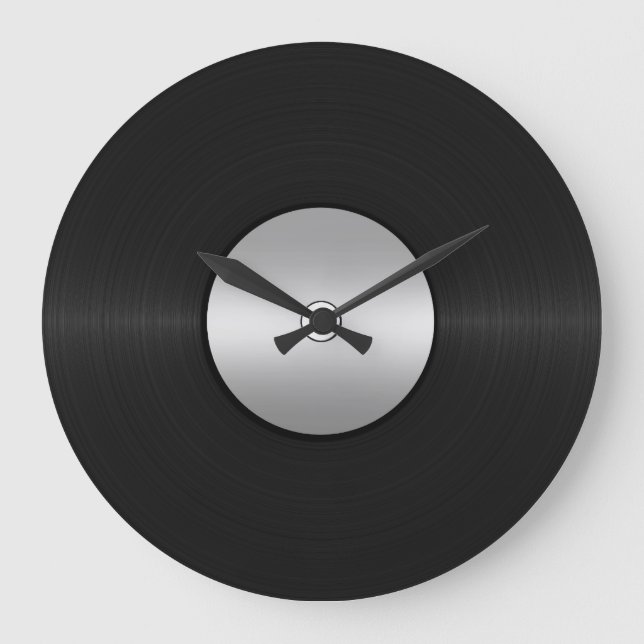 Vinyl-Look LP Record Große Wanduhr (Vorderseite)