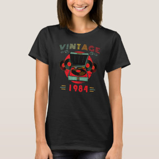 Vinyl Lover Birthday for Music Lover and DJ 1984 P T-Shirt
