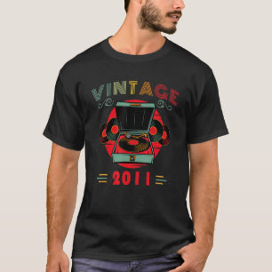 Vinyl Lover Birthday for Music Lover and DJ 2011_1 T-Shirt