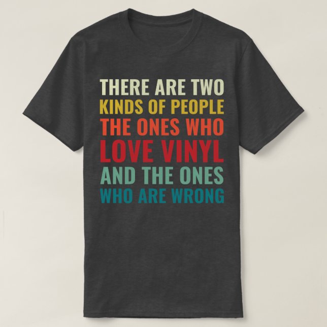 Vinyl Lover Record Collector L T-Shirt (Design vorne)