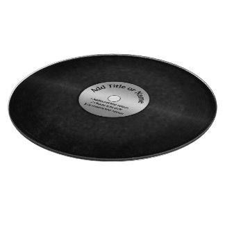 Vinyl LP Record Background Schneidebrett