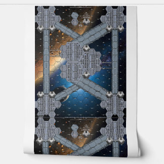 Vinyl Modular Space Station Map für Battletech Tapete