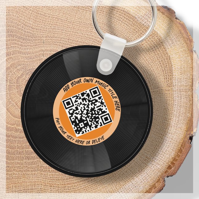 Vinyl | Musician DJ | QR-Code Schlüsselanhänger (Von Creator hochgeladen)