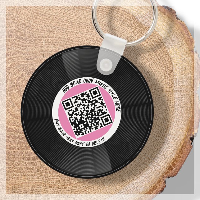 Vinyl | Musician DJ | QR-Code Schlüsselanhänger (Von Creator hochgeladen)