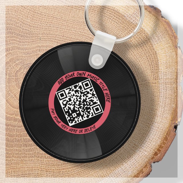 Vinyl | Musician DJ | QR-Code Schlüsselanhänger (Von Creator hochgeladen)