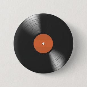 Vinyl Platte Button