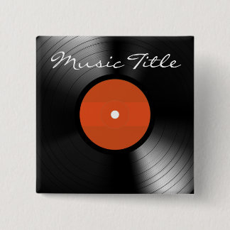 Vinyl Platte Button
