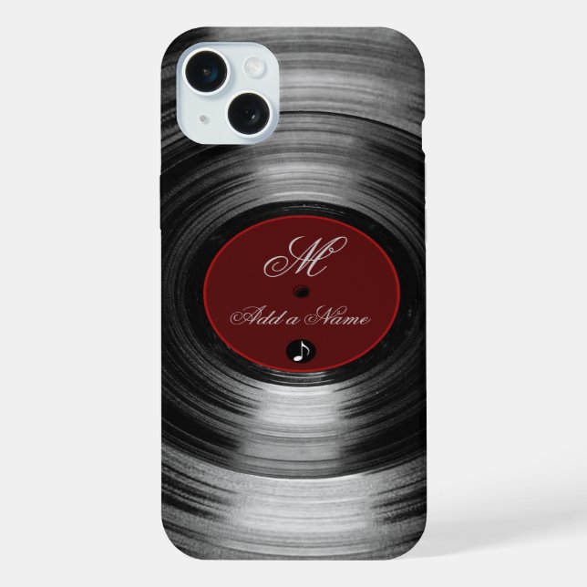 Vinyl Platte iPhone 15 Plus Hülle (Rückseite)