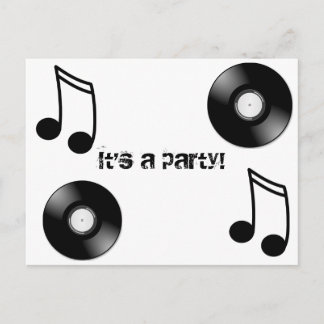 Vinyl Platte Postkarte