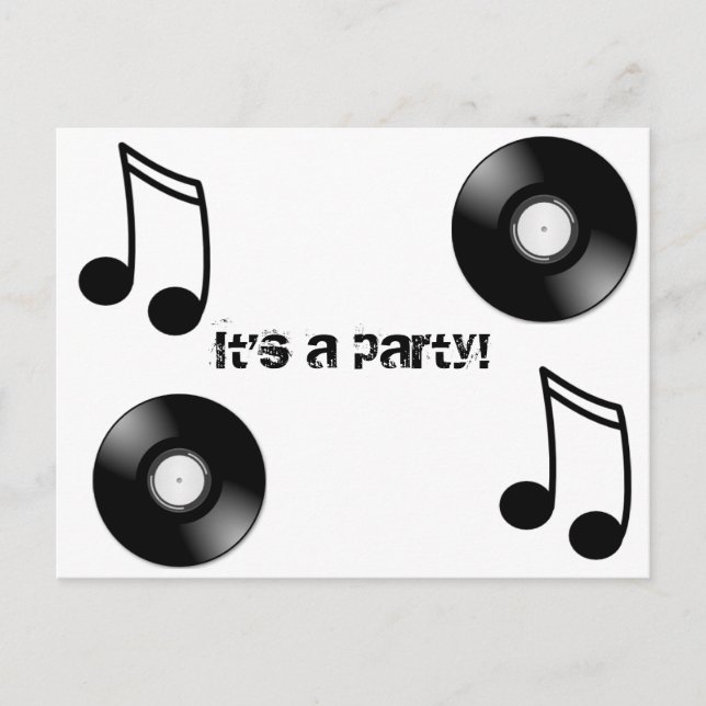 Vinyl Platte Postkarte (Vorderseite)