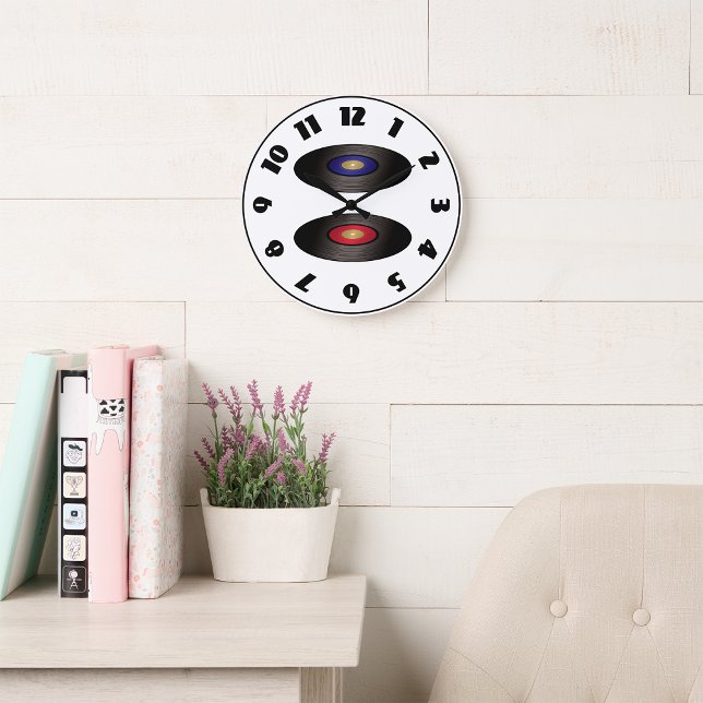 Vinyl Platten Clock Große Wanduhr (Von Creator hochgeladen)