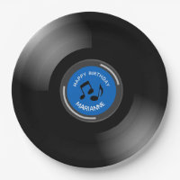 Vinyl Platten Design Paper Teller