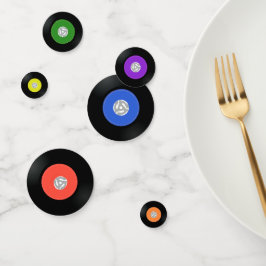 Vinyl Platten Design Table Confetti Konfetti