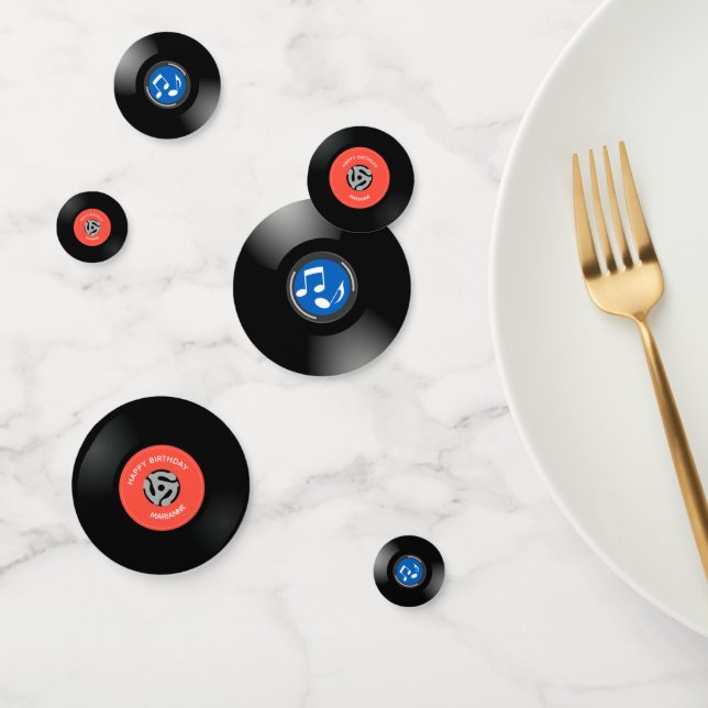 Vinyl Platten Design Table Confetti Konfetti (Gruppe)