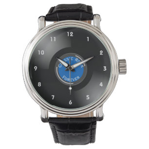 Vinyl Platten Design Wrist Watch Armbanduhr