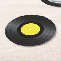 Vinyl Platten Images Round Paper Untersetzer