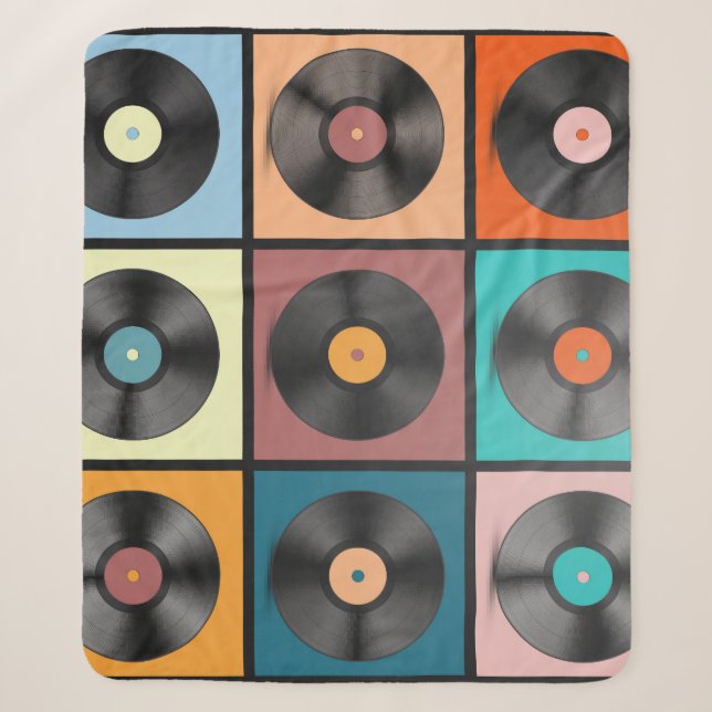 Vinyl-Platten: Retro-LP-Set. Sherpadecke (Vorderseite)