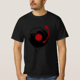 Vinyl Platten Zuhause ist, wo sich die Turntable d T-Shirt