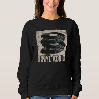 Vinyl-Player Vinyl-Schallplatten-Player Musik Sweatshirt