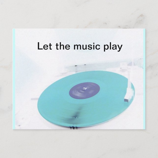 Vinyl Post Postkarte (Vorderseite)