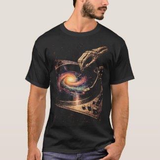 Vinyl Reaper, Retro-Grungy Music Art, Abstract T-Shirt