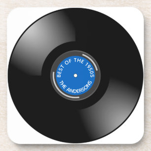 Vinyl Record Album Design Beverage Coaster Getränkeuntersetzer